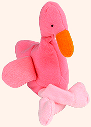 Pinky - flamingo - Ty Teenie Beanie Babies - 1997 McDonalds promotion