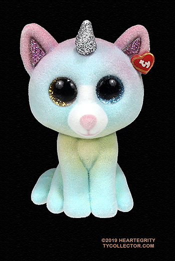 Heather - unicorn cat - Ty Mini Boos