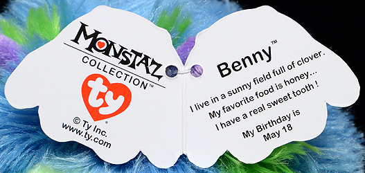 Benny (retail version) - swing tag inside