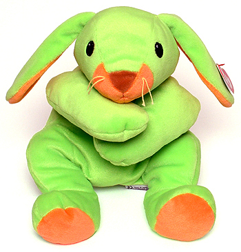 Carrots (green) - dog - Ty Pillow Pals