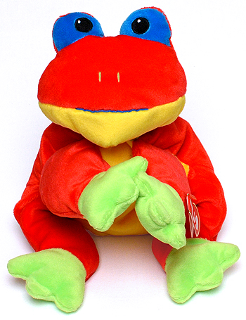 Ribbit (red) - frog - Ty Pillow Pals