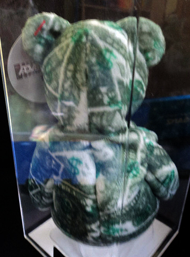 Dollar Teddy (white/green) Beanie Babies bear prototype