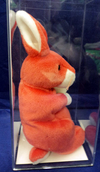 Springy Beanie Babies rabbit prototype