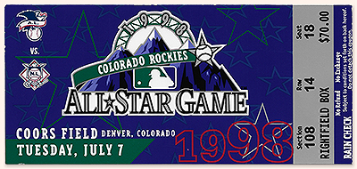 Glory all-star game ticket front