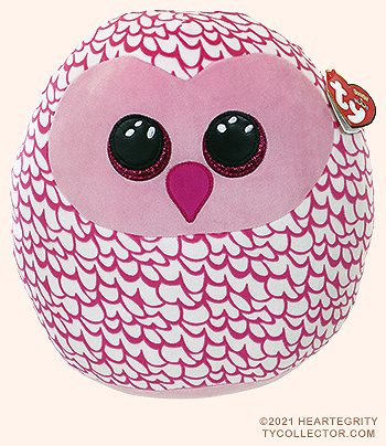 Pinky (14-inch) - owl - Ty Squish-a-Boos