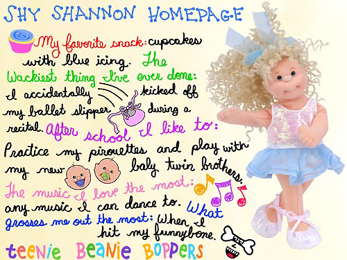 Shy Shannon homepage