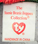 Teenie Beanie Boppers 3rd generation tush tag - front