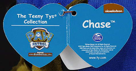 Chase (Paw Patrol) - swing tag inside