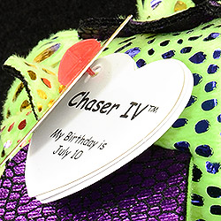 Chaser IV - swing tag front (gold color)