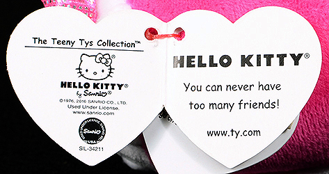 Hello Kitty (pink) - swing tag inside