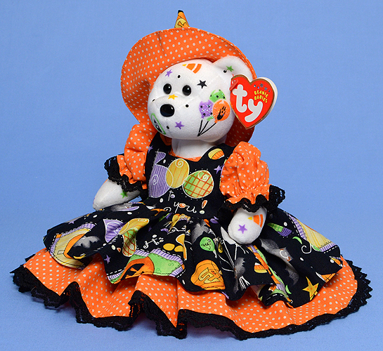 BOO To You - Ty Color Me Bear decorated by Tina Tate