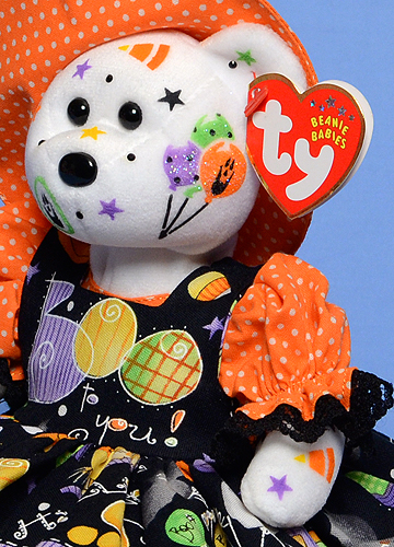 BOO To You - Ty Color Me Bear decorated by Tina Tate