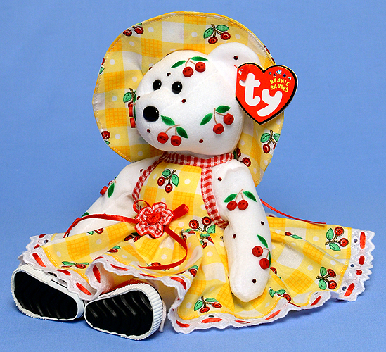 Country Summer Cherry - Tina Tate decorated Ty bear