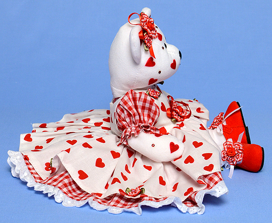 Queen of Hearts - Tina Tate decorated Ty bear