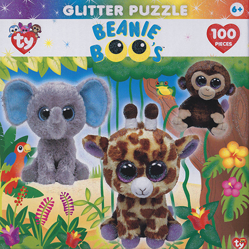 Beanie Boos Glitter Puzzle Jungle Club - front